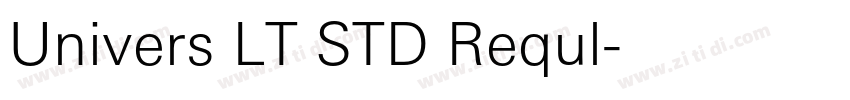 Univers LT STD Requl字体转换